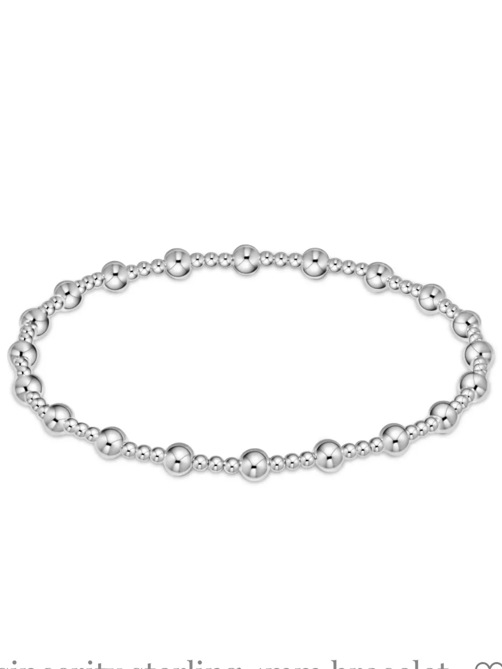 enewton Sincerity Sterling 5mm Beaded Bracelet in Silver